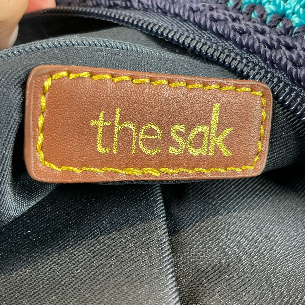 The Sak Amberly Navy and Red Crochet Shoulder Bag - Picture 10 of 12